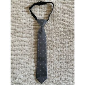 H&M Gray Star Pattern Kids Clip-On Tie